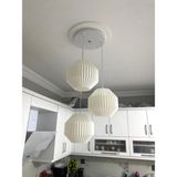 UltraMint Modern Bohem Sarkıt Avize, Oturma Odası, Salon, Çocuk Odası ve Ofis Için - Seçenek 1 - Ahşap - Bej - Siyah