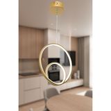 UltraMint Modern Damla Göz Eskitme LED Avize 3 Renkli Beyaz Sarı Günışığı - Seçenek 1 - Altın