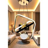 UltraMint Modern Gold Küp Model Avize, Beyaz, Sarı ve Günışığı Renk Seçenekleri - Seçenek 1 - Altın