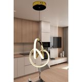 UltraMint Modern Gold Venüs Tek Renk LED Avize, Şık ve Parlak Tasarım - Seçenek 1 - Altın