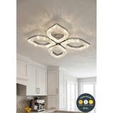 UltraMint Modern Kristal Damla LED Avize, 3 Renk, Şık ve Aydınlatıcı Tasarım - Seçenek 1 - Altın