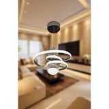 UltraMint Modern Krom Toplu LED Avize, Üç Renk Seçeneği (Beyaz, Sarı, Güneş) - Seçenek 1 - Altın