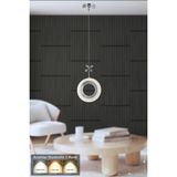 UltraMint Modern Lüks Sarkıt Avize, 3 Renk Led, Krom Tasarım - Seçenek 1 - Ahşap - Bej