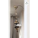 UltraMint Modern Metal Avize Aparatı, Kolay Montaj ve Dayanıklı Tasarım - Seçenek 1 - Ahşap - Ceviz