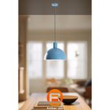 UltraMint Modern Metal Sarkıt Aydınlatma, Mavi, E27 Uyumlu, Salon ve Yatak Odası Için - Seçenek 1 - Ahşap - Ceviz
