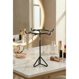 UltraMint Modern Metal Takı ve Küpe Standı, Şık ve Düzenli Organizer - Ahşap