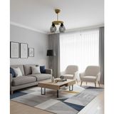 UltraMint Modern Oval Cam Avize, Çift Yuvarlak Gold Kasa, Şık ve Zarif Tasarım - Seçenek 1 - Ahşap