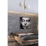 UltraMint Modern Plofonyer Gold Kasa Beyaz Camlı Ikili Avize, Şık ve Elegant Tasarım - Seçenek 1 - Altın