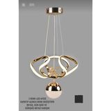 UltraMint Modern Rose Gold Dron Avize, 3 Renk Ledli, Şık ve Şık Aydınlatma - Seçenek 1 - Altın