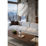 UltraMint Modern Sarkıt Tekli Avize, Krema Renk, 23X27 Cm, Salon, Mutfak, Oturma Odası - Seçenek 1 - Açık Beyaz - Gri