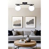 UltraMint Modern Siyah 2'li Avize, Dekoratif Aydınlatma, Salon, Mutfak, Yatak Odası - Seçenek 1 - Ahşap - Bej - Siyah
