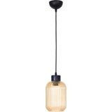 UltraMint Modern Siyah Camlı Silindir Avize, Antre, Mutfak ve Oturma Odası Için - Seçenek 1 - Ahşap - Ceviz