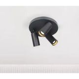 UltraMint Modern Siyah Mat Üçlü LED Avize, Hareketli Başlık ve Gün Işığı Ampullü - Seçenek 1 - Ahşap