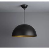 UltraMint Modern Siyah Metal Sarkıt Avize, 28 Cm, Retro ve Rustik Tarz - Seçenek 1 - Ahşap