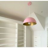 UltraMint Modern Spor Pembe Yatak Odası ve Çocuk Odası Sarkıt Avize 40 cm - Seçenek 1 - Ahşap