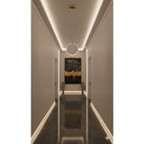 UltraMint Modern Yuvarlak Aynalı 20CM 3'lü Gold Avize Seti, Şık ve Zarif Aydınlatma - Seçenek 1 - Altın