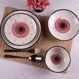 UltraMint Mürdüm Siyah Modern 6 Kişilik 24 Parça Günlük Yemek Takımı - Seçenek 1