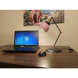 UltraMint Pembe Çocuk Çalışma Odası Masa Lambası, Okuma ve Akrobatik Mafsal ile - Seçenek 1 - Ahşap