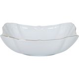 UltraMint Porselen Salata Kasesi 16 Cm, 6'lı Set, Şık ve Dayanıklı Tasarım - Ahşap - Bej - Siyah - Seçenek 1