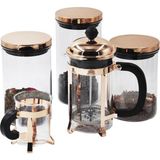 UltraMint Premium French Press Seti, 5 Parça, Şık ve Kullanışlı Kahve Demleme Seti - Seçenek 1 - Ahşap - Bej
