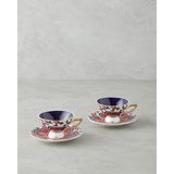 UltraMint Renkli 4'lü Bone China Kahve Fincan Takımı, 90 Ml, 2 Kişilik - Seçenek 1
