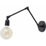 UltraMint Retro Rustik Akrobat Üç Mafsalı Hareketli Okuma Lambası Aplikü - Seçenek 1 - Ahşap