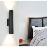 UltraMint Retro Rustik Çift Yönlü LED Aplik, Gün Işığı, Dahili LED Ampul - Seçenek 1 - Ahşap