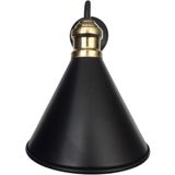 UltraMint Retro Rustik Metal Konik Aplik, Şık ve Modern Aydınlatma Parçası - Seçenek 1 - Ahşap