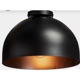 UltraMint Retro Rustik Metal Tavan Avize, 30CM Plofonyer ile Şık Aydınlatma - Seçenek 1 - Ahşap