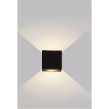 UltraMint Rustik Vintage Çift Yönlü LED Aplik Metal Gövde Güneş Işığı - Seçenek 1 - Ahşap