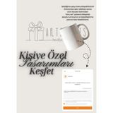 UltraMint Sevgiliye Özel Isimli Sevimli Ayıcık Kupa, Çift Hediye Seti - Seçenek 1