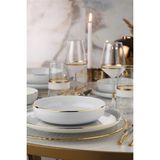 UltraMint Şık 24 Parça Gold Fileli Modern Yemek Takımı Seti - Seçenek 1