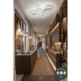 UltraMint Şık Beyaz LED Plafonyer Avize, Çok Renk Seçeneği, Salon, Mutfak ve Oda Için - Seçenek 1 - Ahşap - Bej - Siyah