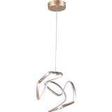 UltraMint Şık Gold LED Sarkıt Avize, 3 Renkli Yanabilen Modern Oda Aydınlatması - Seçenek 1 - Altın