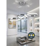 UltraMint Şık Krom LED Sarkıt Avize, Modern Tasarım, Mutfak ve Oda Aydınlatması - Seçenek 1 - Altın - Gümüş - Bakır