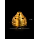UltraMint Şık Mat Gold Renkli Cami Avizesi Kandil Camı Kapağı, 2 Adet - Seçenek 1 - Altın