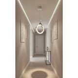 UltraMint Şık Tekli Kristal LED Avize ile Evinize Zarif Işıklandırma - Seçenek 1 - Ahşap - Bej - Siyah