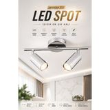 UltraMint Şık ve Ayarlanabilir Premium Silver Ray Spot LED Tavan Aydınlatması (2’li) - Seçenek 1 - Antrasit