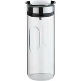 UltraMint Şık ve Dayanıklı 0.8l Su Karafı, Modern Tasarım ve Pratik Kullanım - Ahşap - Bej - Siyah