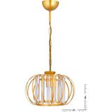UltraMint Şık ve Zarif 25CM Gold Taşlı Tekli Sarkıt Avize - Seçenek 1 - Altın