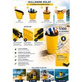 UltraMint Su Geçirmeyen 10 Lt Sarı Çanta, Hafif ve Dayanıklı, Çok Amaçlı Kullanım - Altın - Seçenek 1
