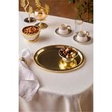 UltraMint Yılbaşı Fiora Kahve Tepsisi, Gold, Şık Sunum ve Ikram Aracı - Altın - Seçenek 1