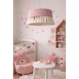 UltraMint Yumuşak Pembe Makrome Avize, Çocuk Odası ve Oturma Alanları Için 35 cm - Seçenek 1 - Ahşap - Bej