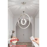 UltraMint Yuvarlak Renkli Kumandalı LED Avize, Gümüş Kasa, Koridor ve Oda Aydınlatması - Seçenek 1 - Antrasit