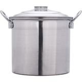 UltraNova Çapar Group Alüminyum Kazan, Soba ve Çamaşır Kazanı, 30CM Çap, Dayanıklı ve Hafif Kullanım 12.5 litre - Gri - 30 cm
