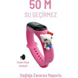 UltraNova Pembe Hello Kitty Dijital Çocuk ve Genç Kol Saati, Su Geçirmez ve Dokunmatik