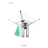 UltraNova Vaelmont 24 Metre Duvara Monte Çamaşır Askısı, Geniş ve Güvenilir Kullanım Çamaşır Kurutmalık - Siyah - Seçenek 1