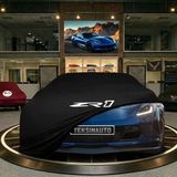 ULTRASHOP Chevrolet Corvette C7 Grandsport (2017-2019) Siyah Kumaş Oto Branda Araca Özel Penye Araba Brandası Araç Örtüsü