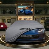ULTRASHOP Chevrolet Corvette C7 Stingray (2014-2019) Gri Kumaş Oto Branda Araca Özel Penye Araba Brandası Araç Örtüsü