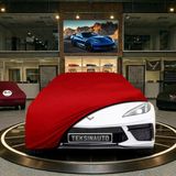 ULTRASHOP Chevrolet Corvette C8 Eray Kırmızı Kumaş Oto Branda Araca Özel Penye Araba Brandası Araç Örtüsü